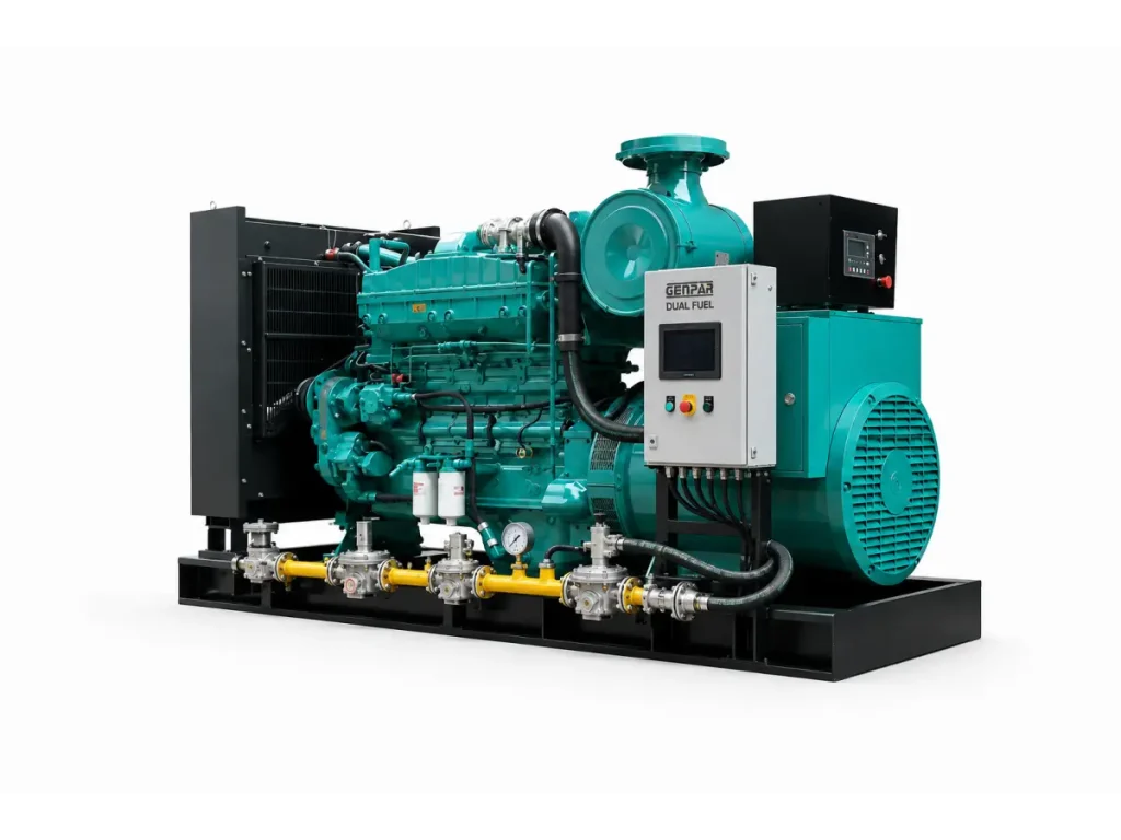 Generador 750 KVA Dual Fuel GENPAR Motor Cummins - DFC750KVA-48