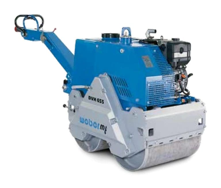 Rodillo compactador vibratorio Weber MT DVH 655 E - 732 kg - Compactación