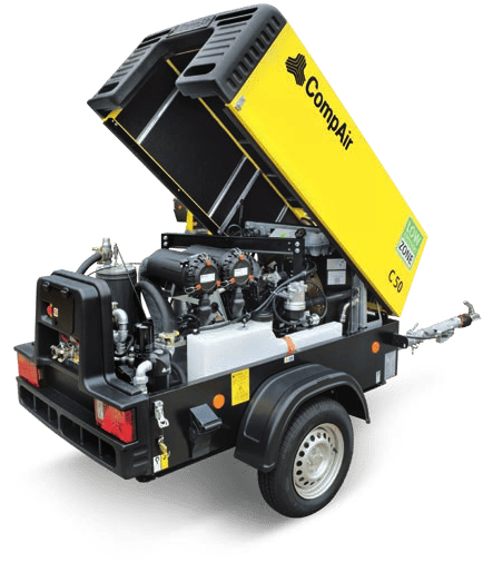 compresor de aire portátil CompAir C42-10 de 148-177 CFM